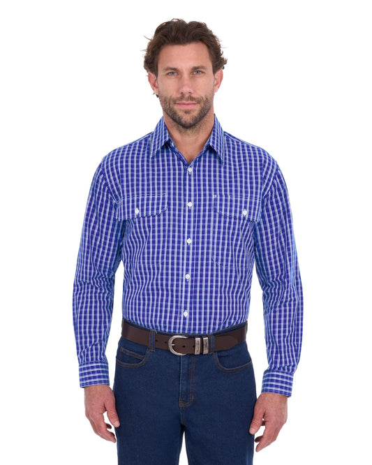Hard Slog Mens Alex Long Sleeve Dress Shirt