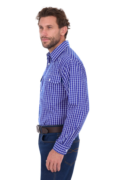 Hard Slog Mens Alex Long Sleeve Dress Shirt