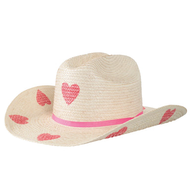 Sunbody Hats Kids Cattleman Natural Palm Leaf Hat