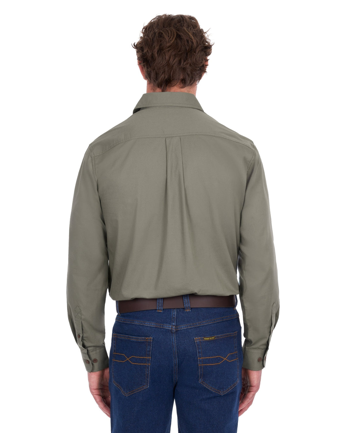 Hard Slog Mens Half Placket Light Cotton Country Work Shirt
