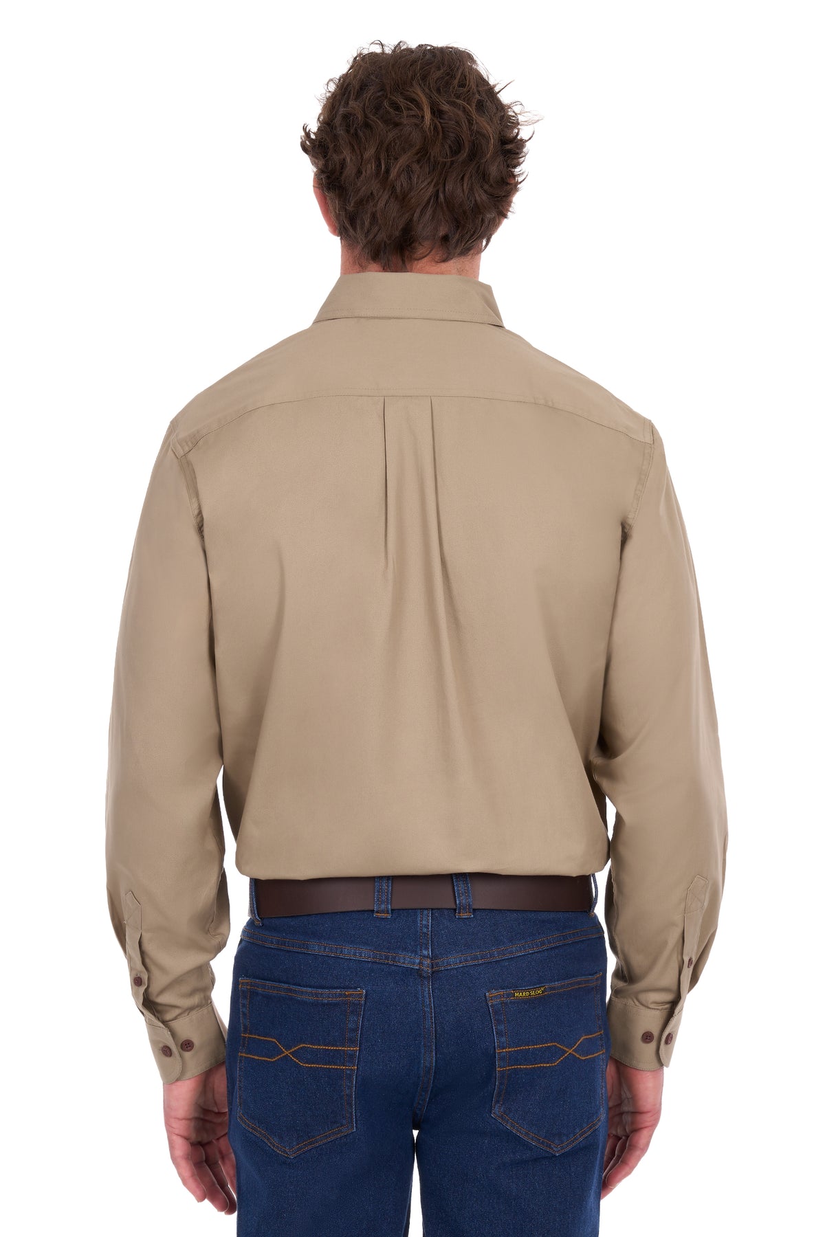 Hard Slog Mens Half Placket Light Cotton Country Work Shirt