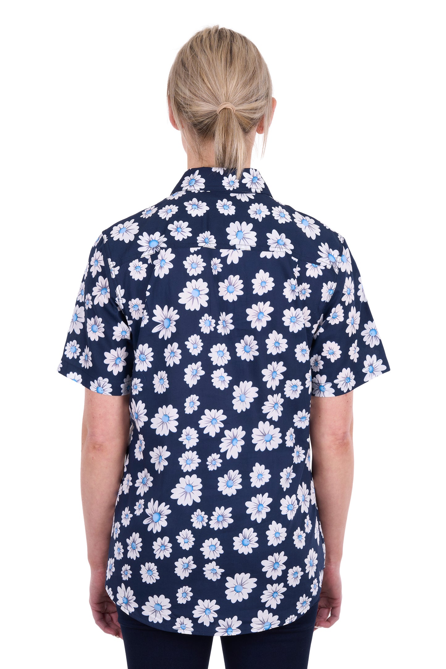 Hard Slog Womens Cass Half Placket Short Sleeve Shirt