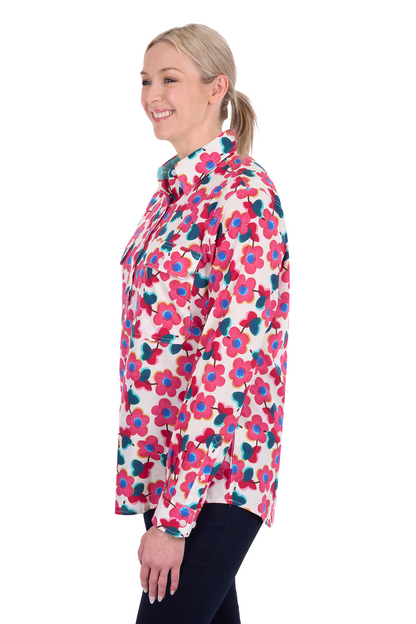 Hard Slog Womens Lorri Half Placket Long Sleeve