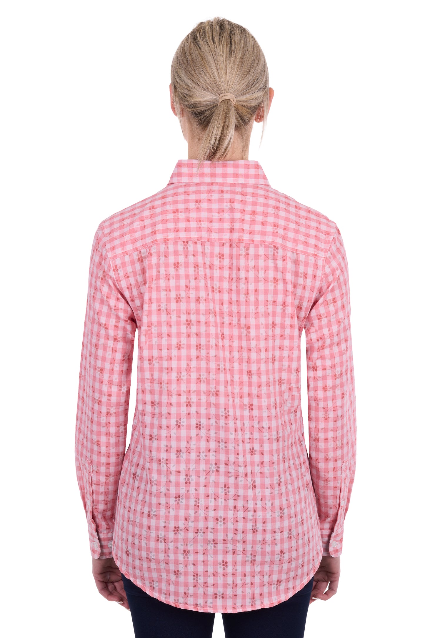 Hard Slog Womens Raquel Half Placket Long Sleeve Shirt