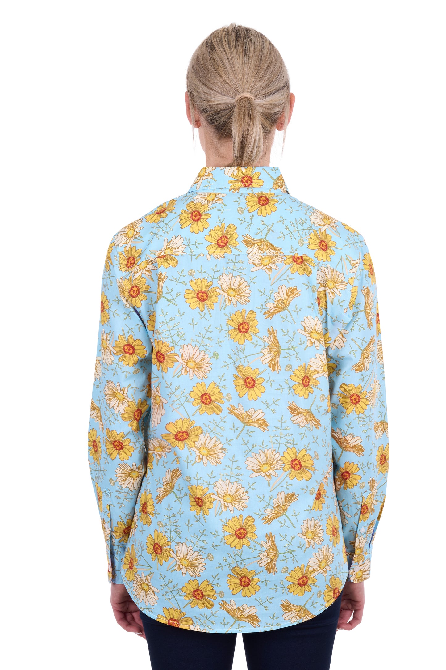 Hard Slog Womens Sunday Half Placket Long Sleeve Shirt