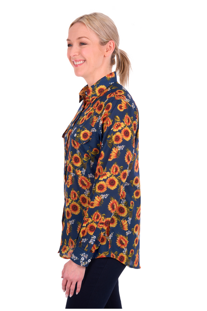 Hard Slog Womens Tabby Full Placket Long Sleeve Shirt