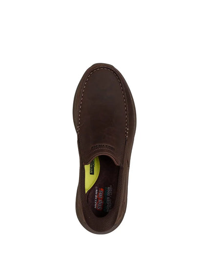 Skechers Mens Slip-Ins Relaxed Fit Pollard - Osgood Extra Wide Fit Shoes