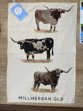 Load image into Gallery viewer, Australian Made Longhorn Tea Towel