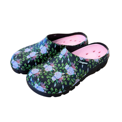 Clogees Womens Garden Clog Roses