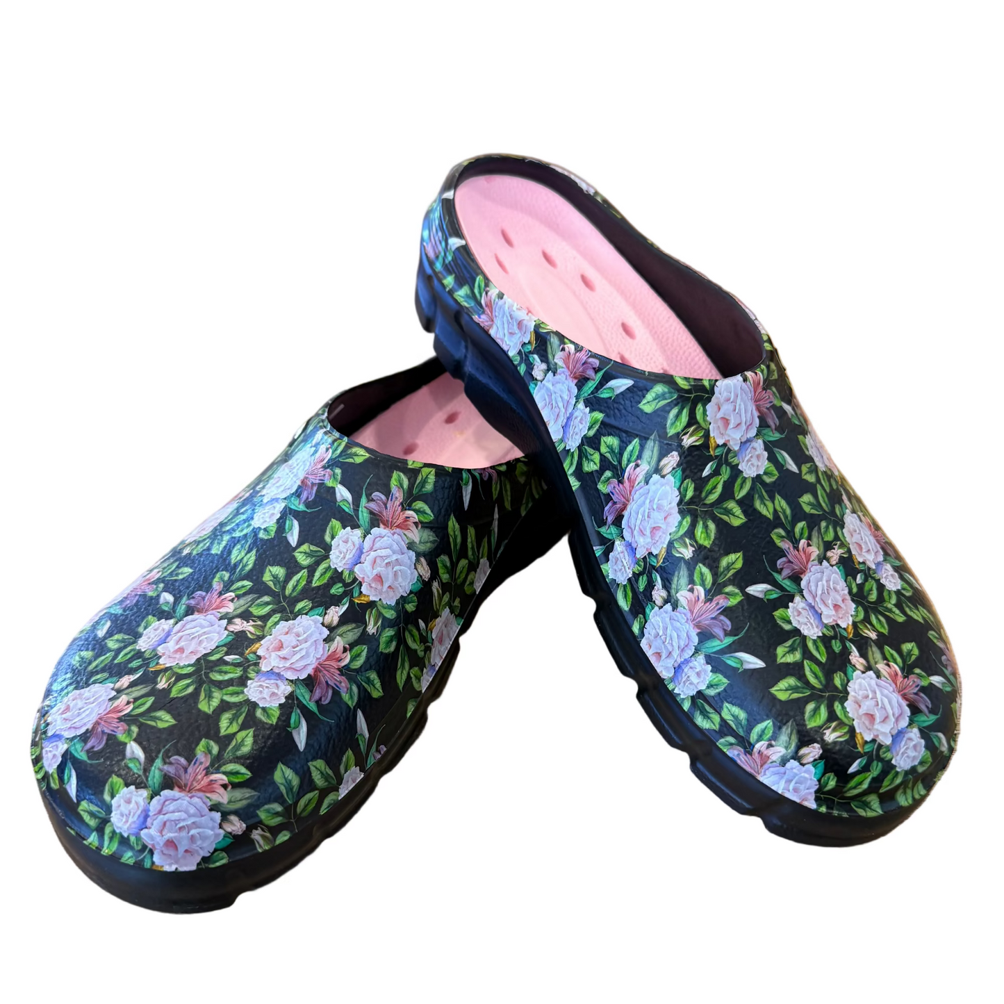 Clogees Womens Garden Clog Roses