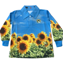Load image into Gallery viewer, Back Creek Kids Sunflower Fishing Shirt