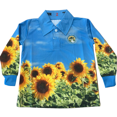 Back Creek Kids Sunflower Fishing Shirt