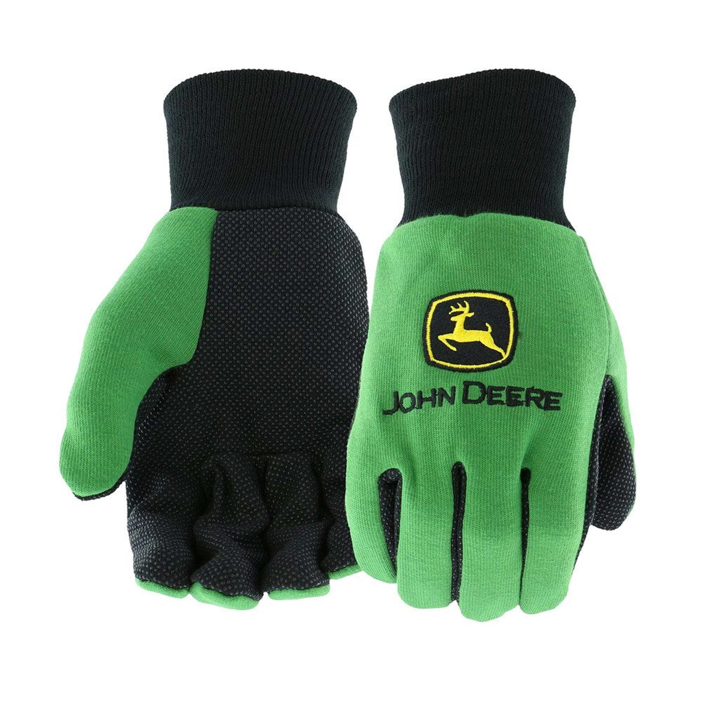 John Deere Light Duty Green Cotton Work Gloves
