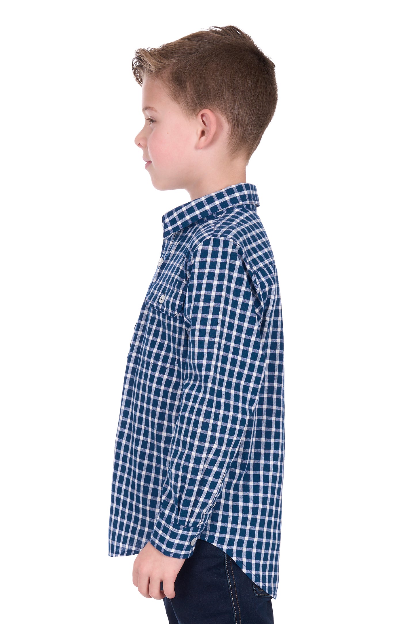Hard Slog Kids Alden 1/2 Placket Long Sleeve Shirt