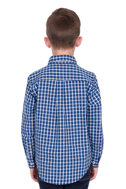 Hard Slog Kids Alden 1/2 Placket Long Sleeve Shirt