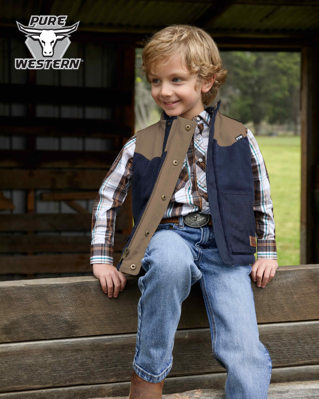 Pure Western Kids Colson Belt