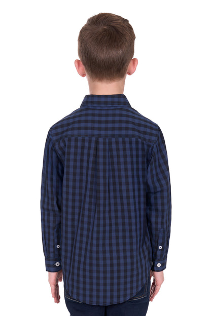 Hard Slog Kids Nash 1/2 Placket Long Sleeve Shirt