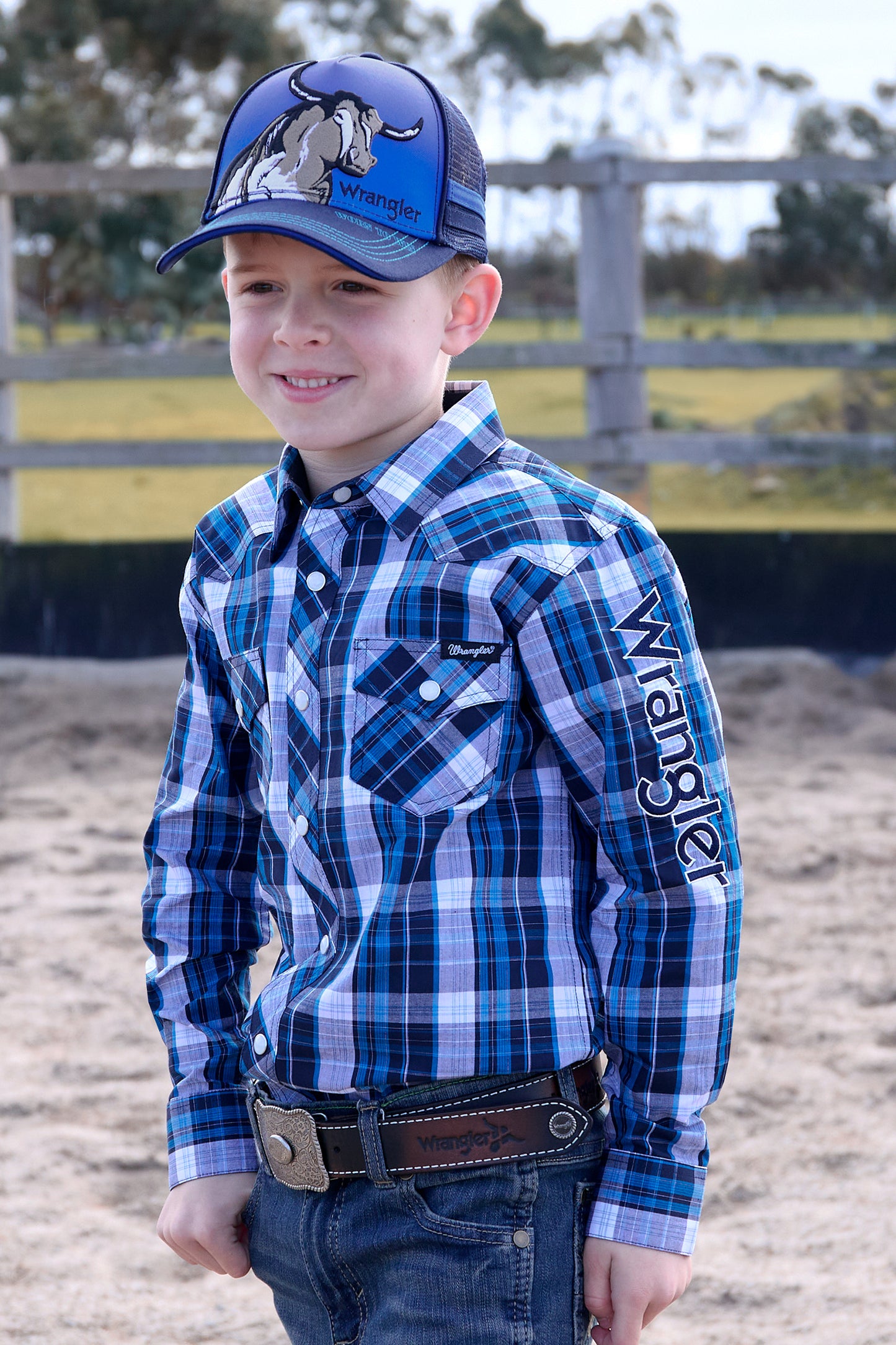 Wrangler Kids Robbie Trucker Cap