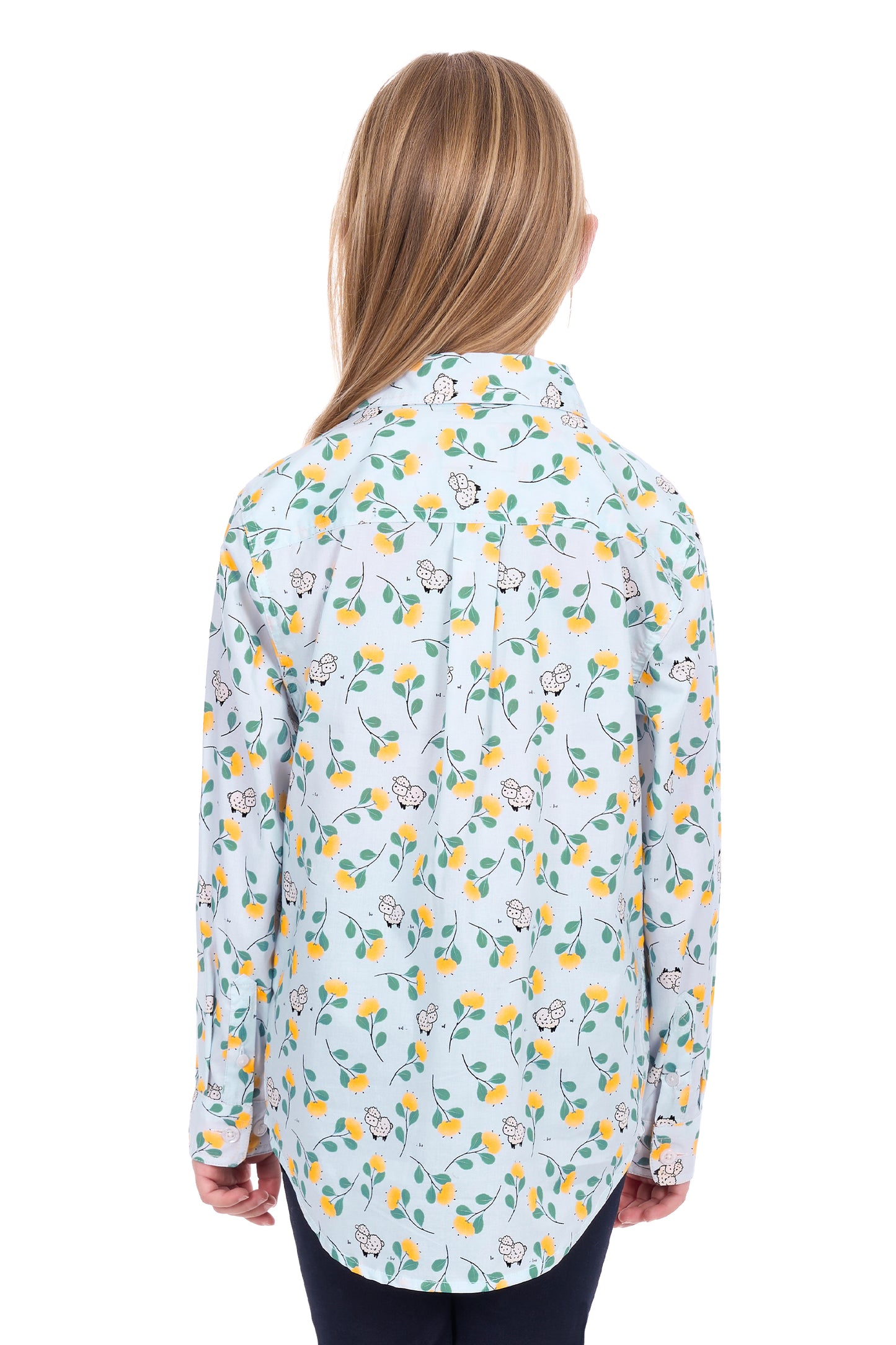 Hard Slog Kids Suzie 1/2 Placket Long Sleeve Shirt
