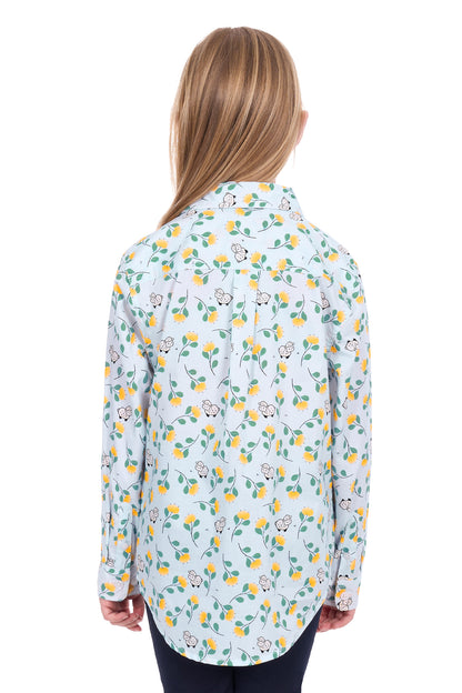 Hard Slog Kids Suzie 1/2 Placket Long Sleeve Shirt
