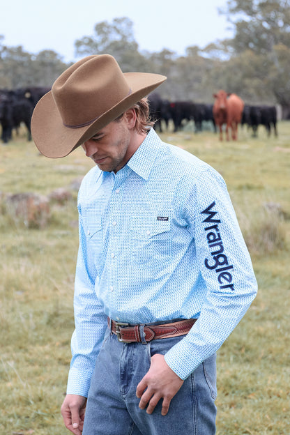 Wrangler Mens Lee Logo Long Sleeve Shirt