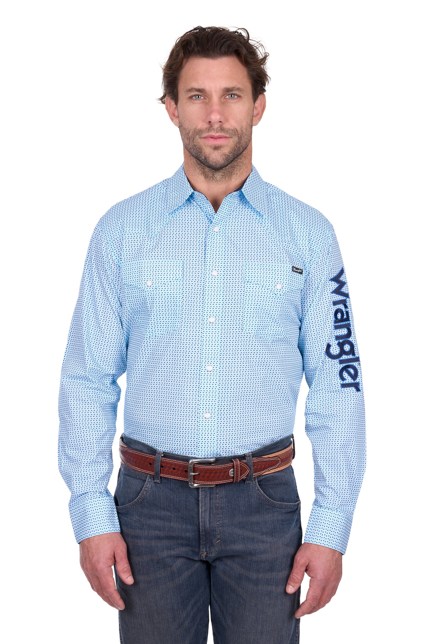 Wrangler Mens Lee Logo Long Sleeve Shirt