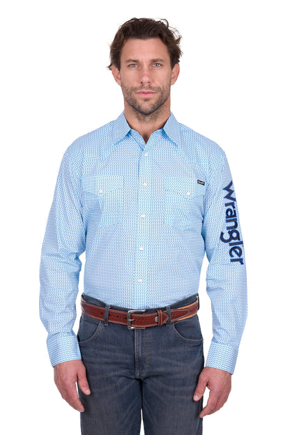 Wrangler Mens Lee Logo Long Sleeve Shirt
