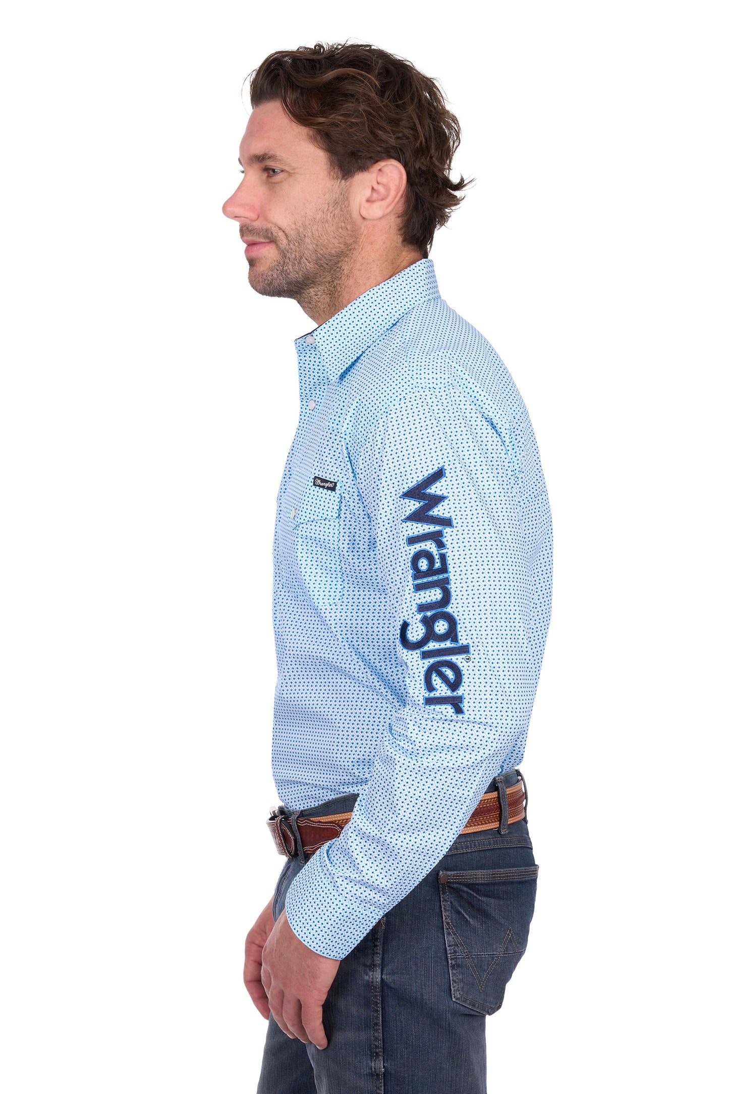 Wrangler Mens Lee Logo Long Sleeve Shirt
