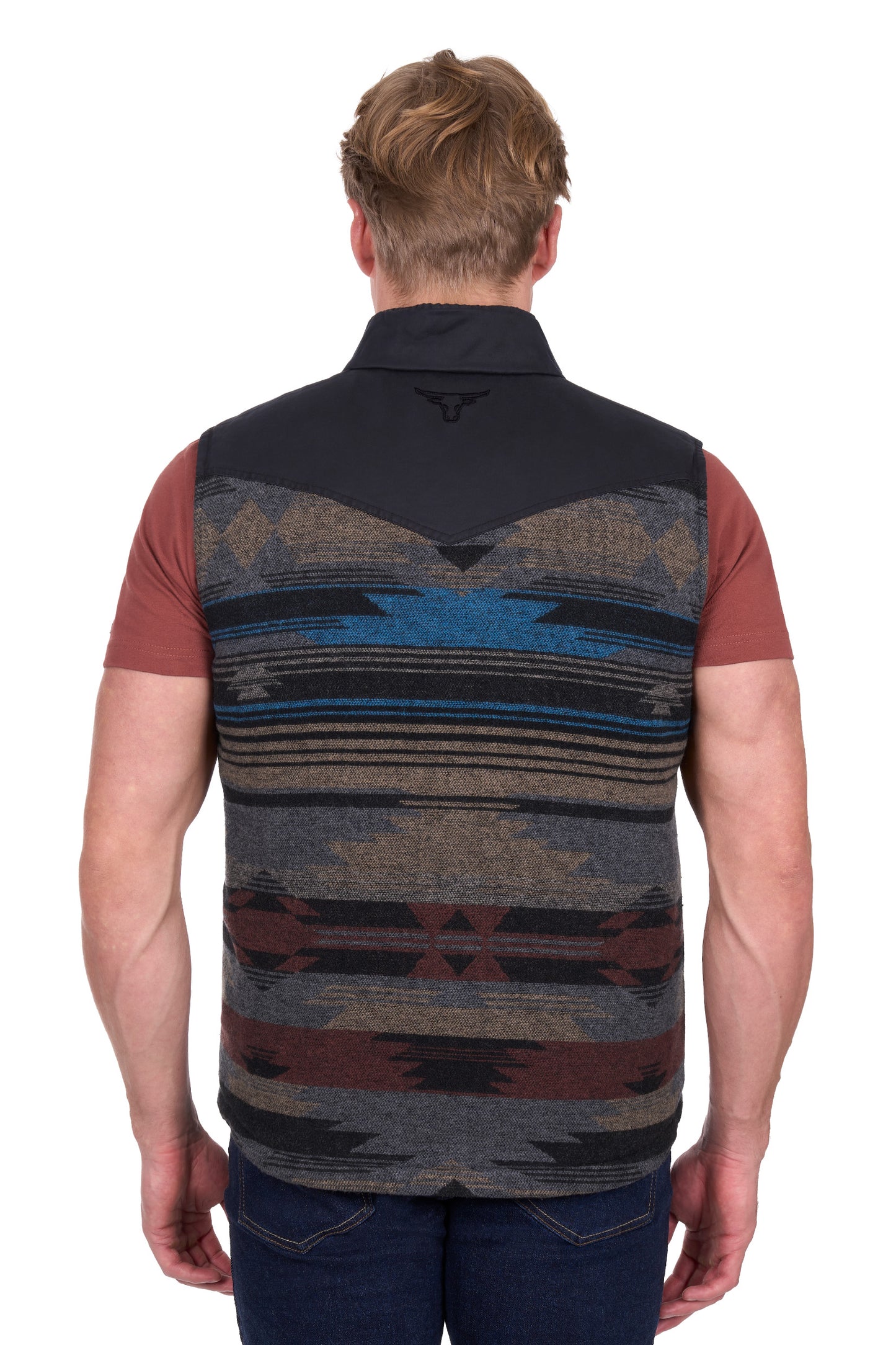 Pure Western Mens Trevor Reversible Vest
