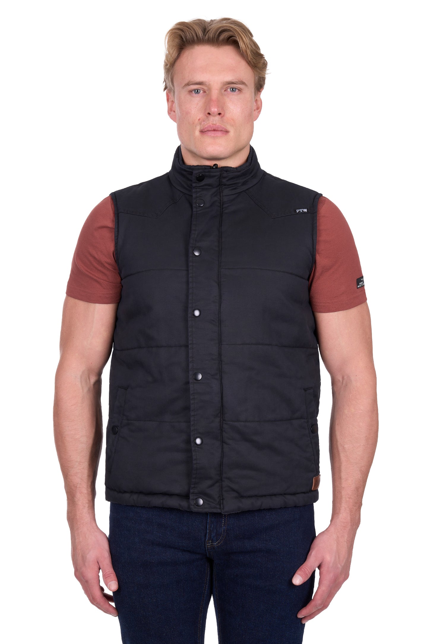 Pure Western Mens Trevor Reversible Vest