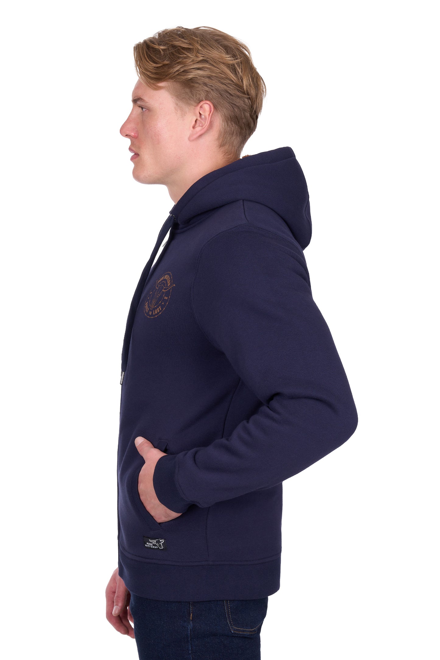 Pure Western Mens Walker Zip Up Hoodie