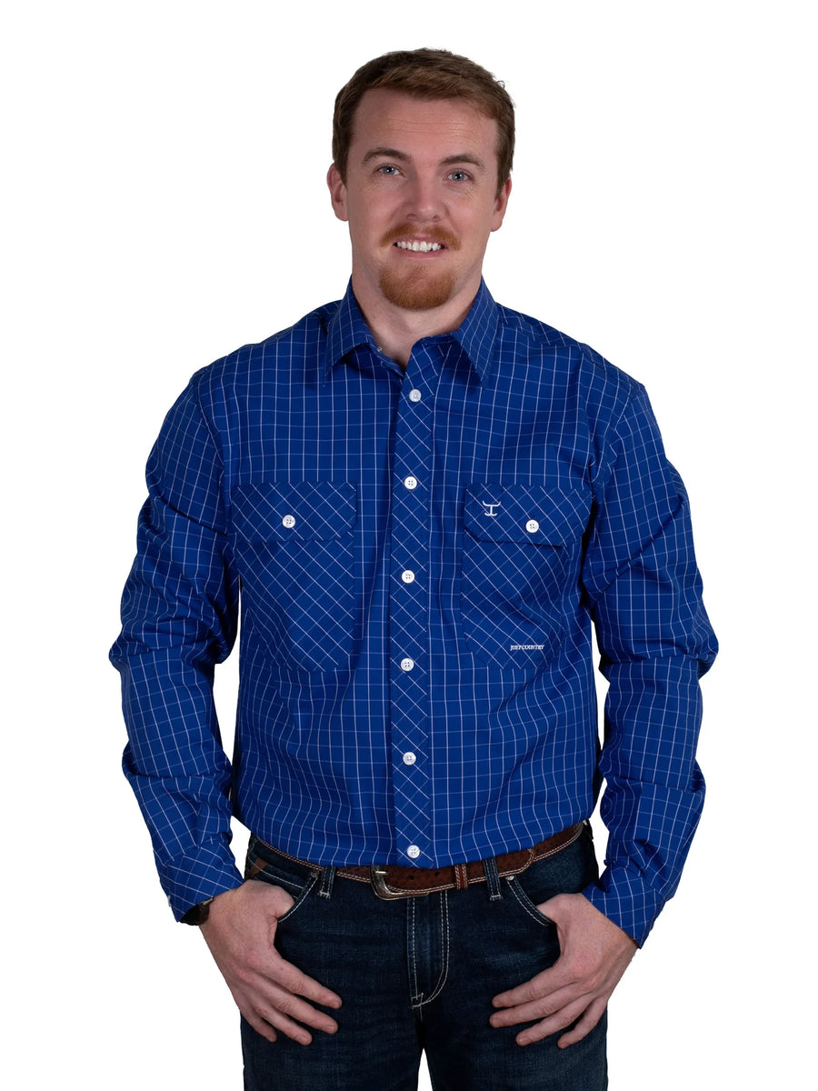 Just Country Mens Austin Full Button Print Workshirt – Millmerran Rural ...