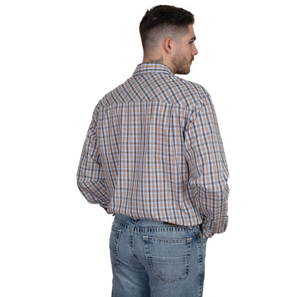 Just Country Mens Austin Full Button Print Work Shirt