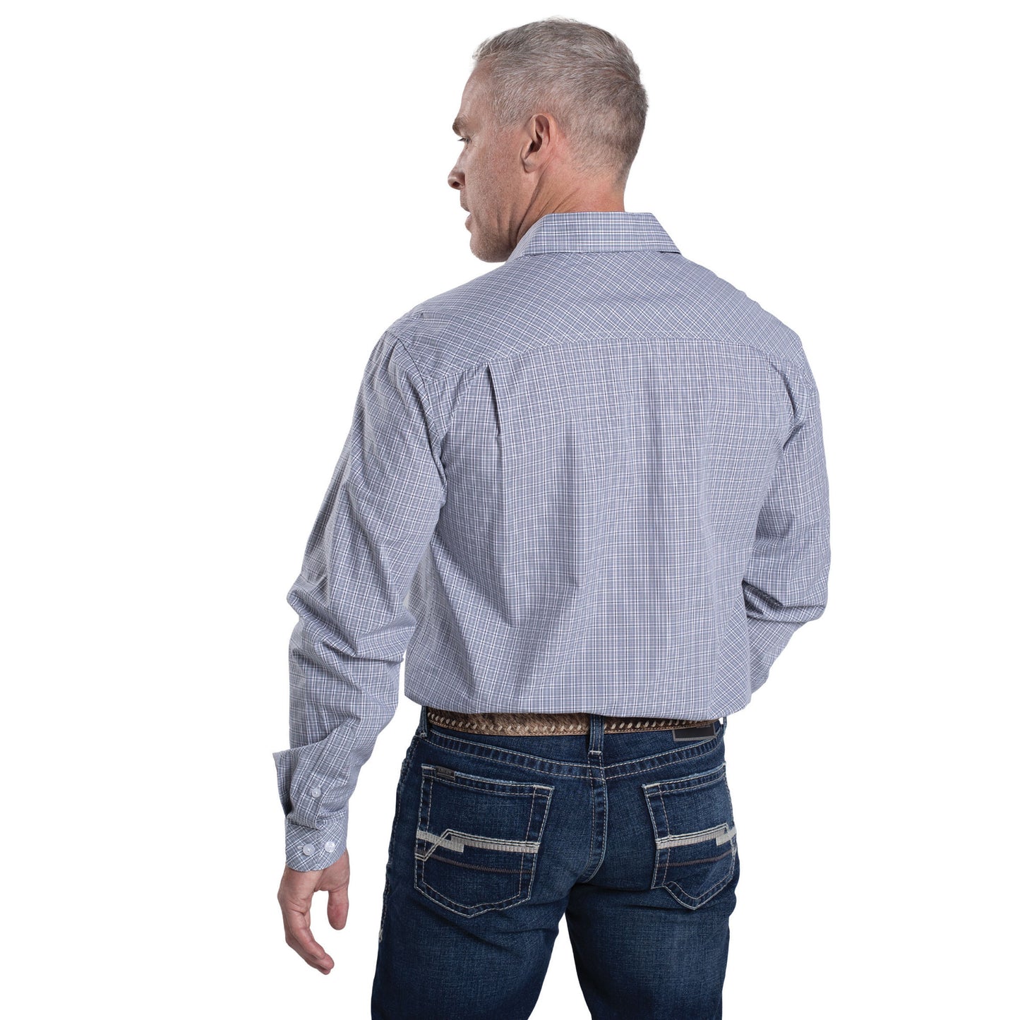 Just Country Mens Austin Full Button Print Country Workshirt
