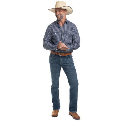 Just Country Mens Austin Full Button Print Country Workshirt