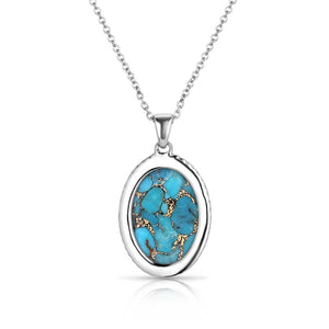 Montana Silversmiths Wisdom of the West Turquoise Necklace