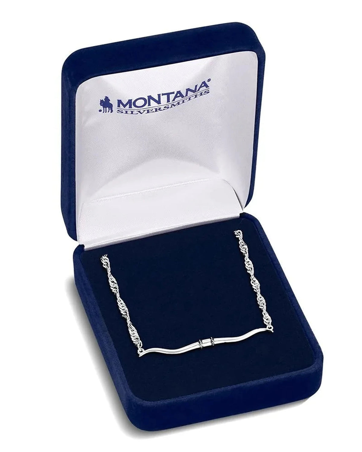 Montana Silversmiths Western Silhouette Longhorn Bar Necklace