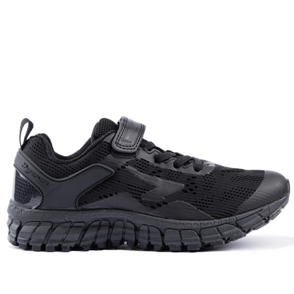 Sfida Onyx Junior Black Velcro Shoes