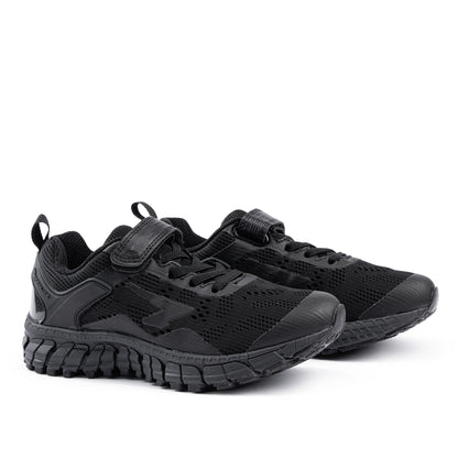 Sfida Onyx Junior Black Velcro Shoes