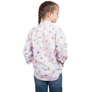 Just Country Girls Harper Long Sleeve Half Button Print Workshirt