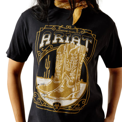 Ariat Womens Boot Cloche Short Sleeve Tee