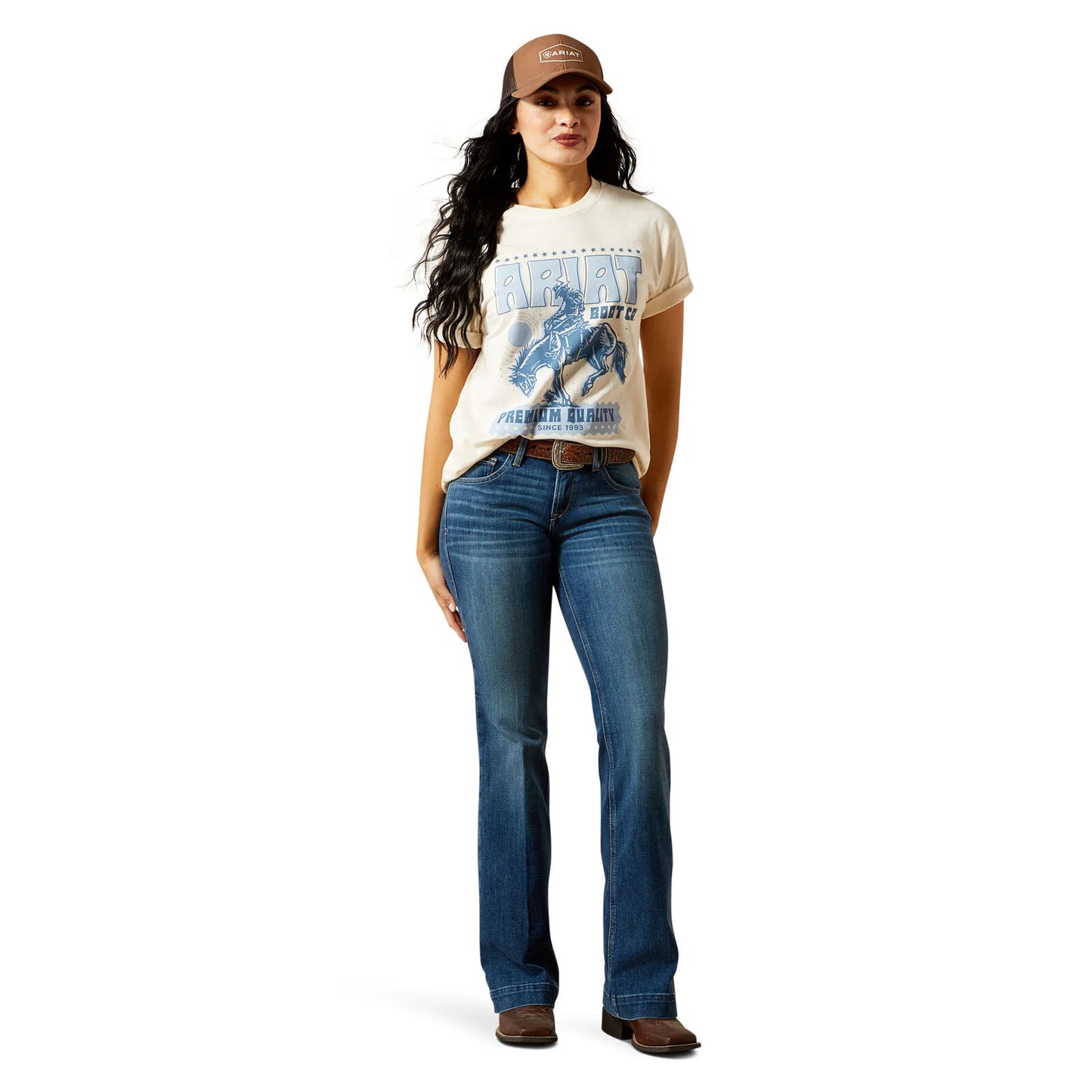 Ariat Womens Retro Block Poster Short Sleeve Tee