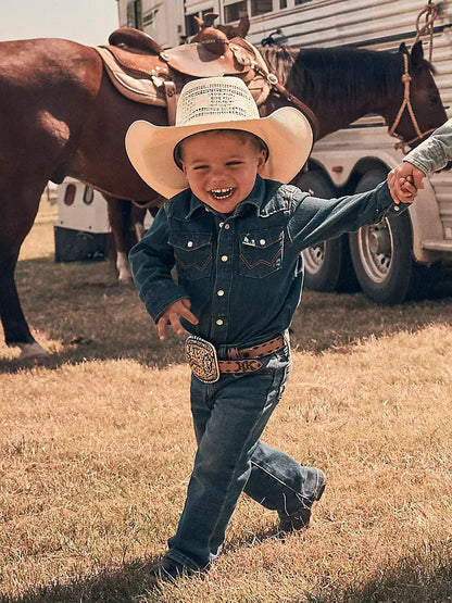 Wrangler Baby Western Long Sleeve Denim Bodysuit