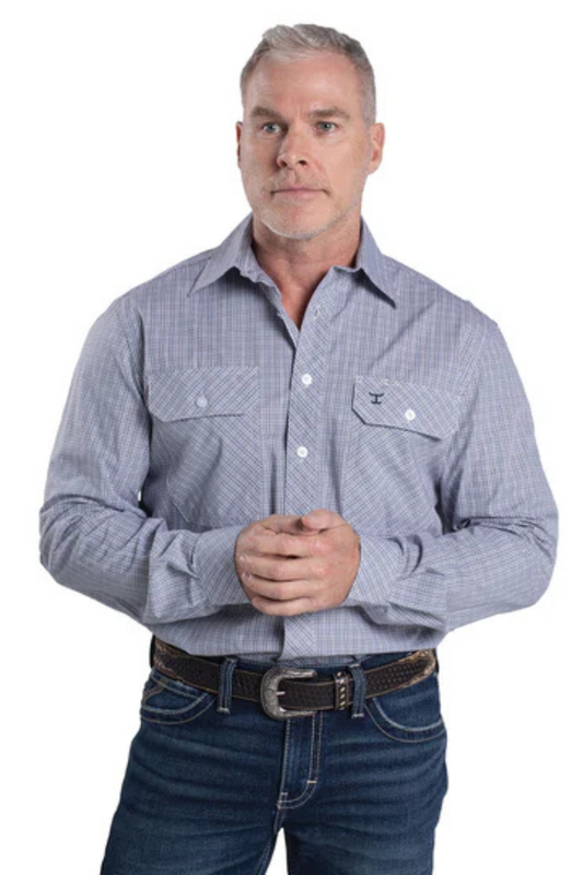 Just Country Mens Austin Full Button Print Country Workshirt
