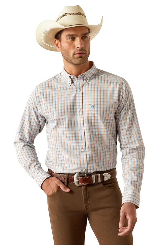 Ariat Mens Wrinkle Free Brendan Fitted Long Sleeve Shirt