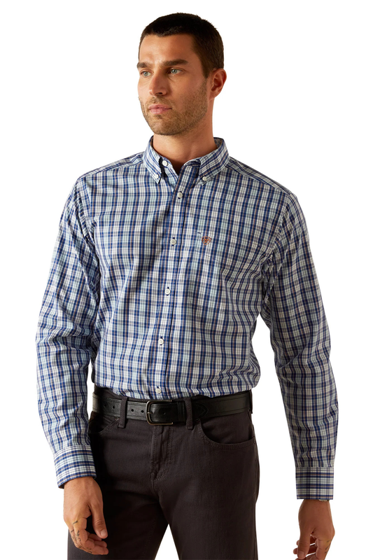 Ariat Mens Wrinkle Free Brosnan Fitted Long Sleeve Shirt