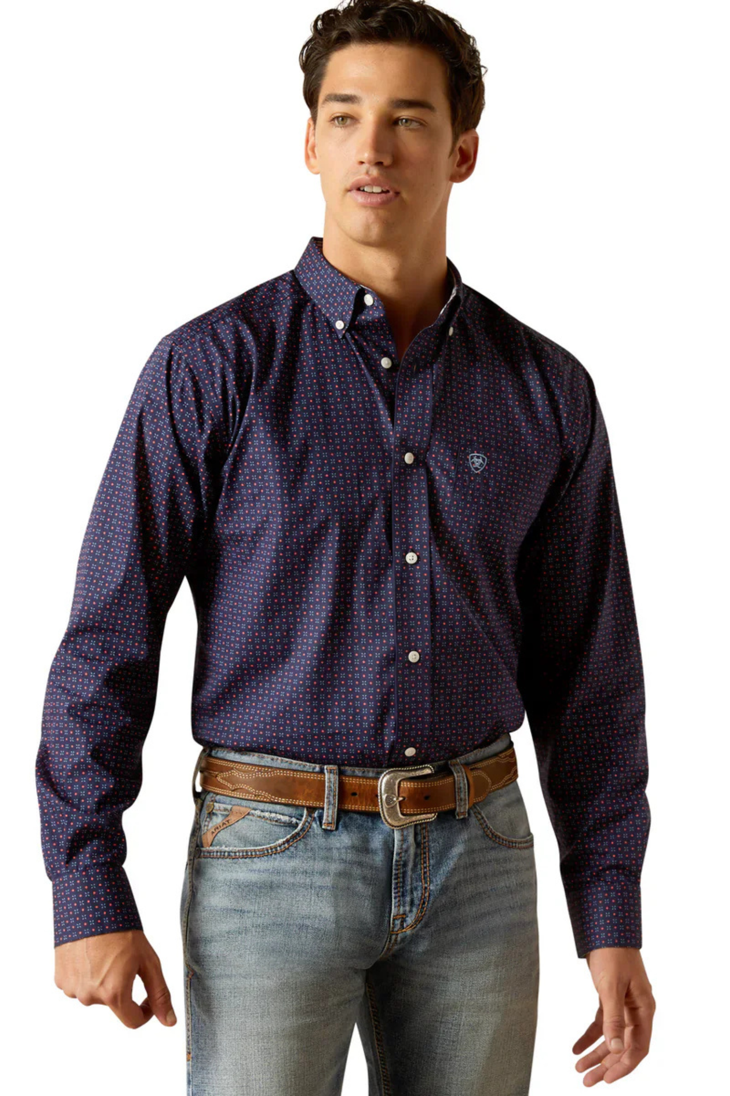 Ariat Mens WF Wells Fitted Long Sleeve Shirt