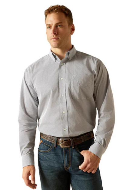 Ariat Mens Wrinkle Free Wes Long Sleeve Shirt