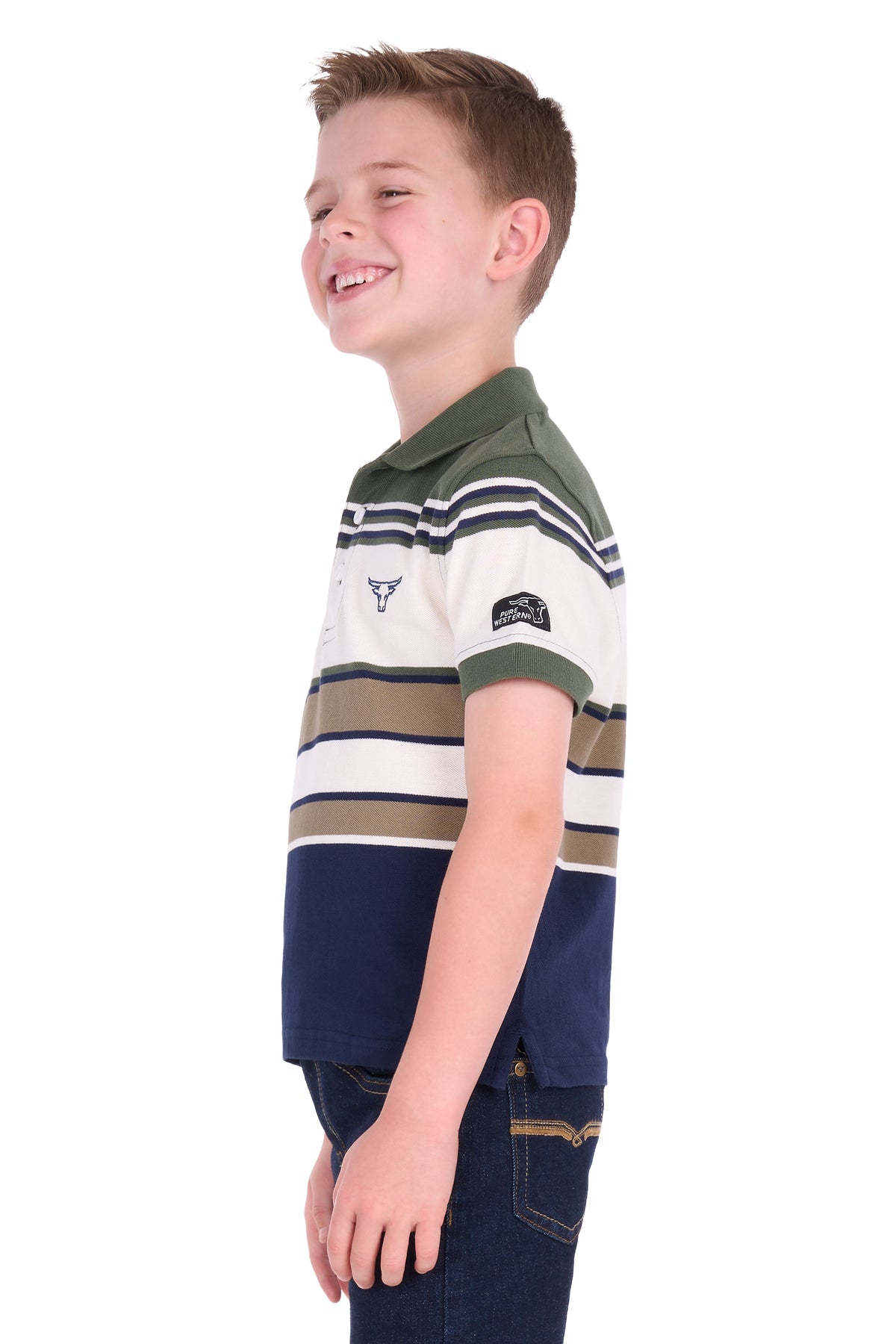 Pure Western Boys Jay Short Sleeve Polo