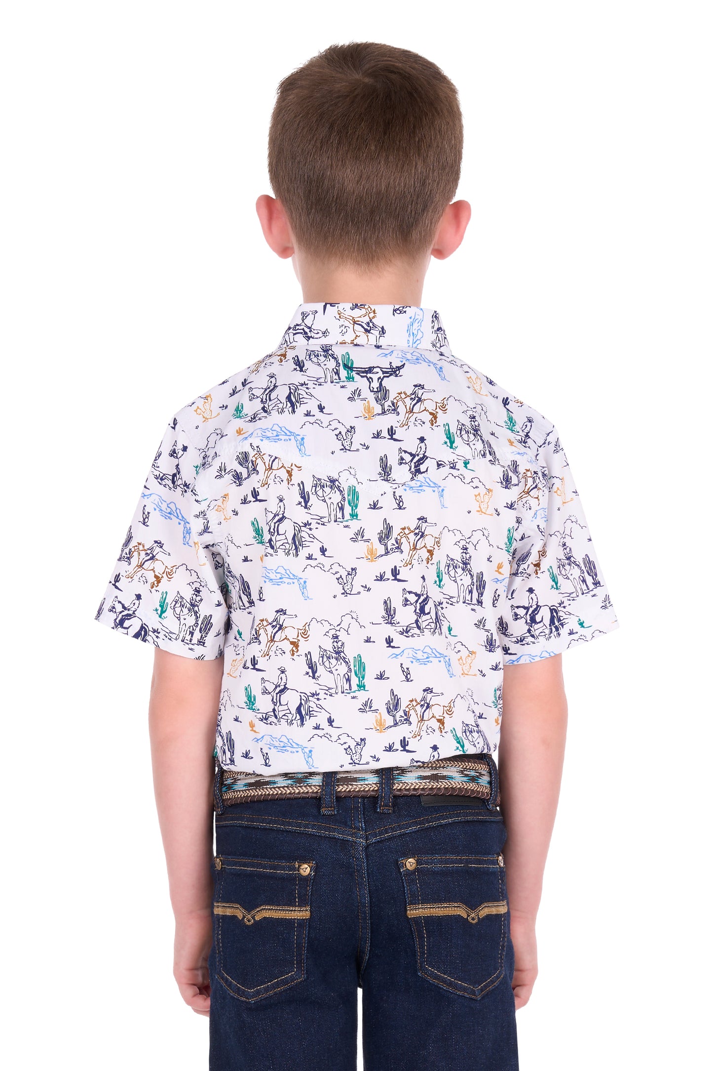 Pure Western Boys Mike Short Sleeve Shirt